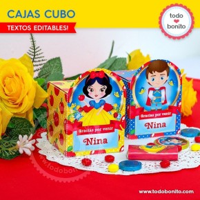 Blanca Nieves: cajas cubo