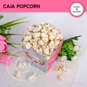 Gatita princesa cool: cajita popcorn