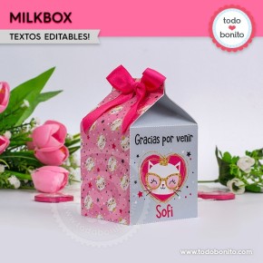 Gatita princesa cool: cajita milkbox