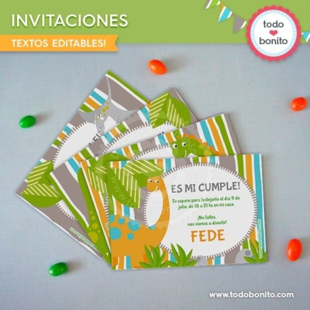 Dinosaurios: invitación...