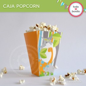 Dinosaurios: caja popcorn...