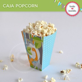 Dinosaurios: caja popcorn...