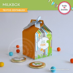 Dinosaurios: cajita milkbox