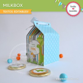 Dinosaurios: cajita milkbox