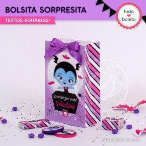 Vampirina: bolsa sorpresita para imprimir