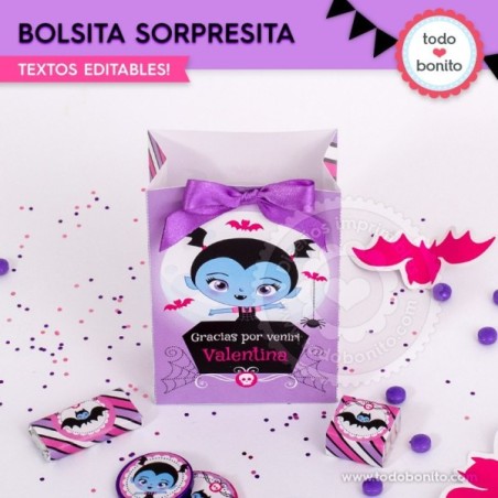 Vampirina: bolsa sorpresita para imprimir