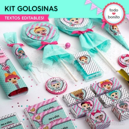 LOL: kit etiquetas de golosinas