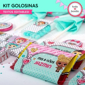 LOL: kit etiquetas de golosinas