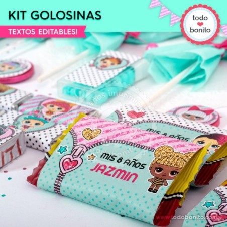 LOL: kit etiquetas de golosinas