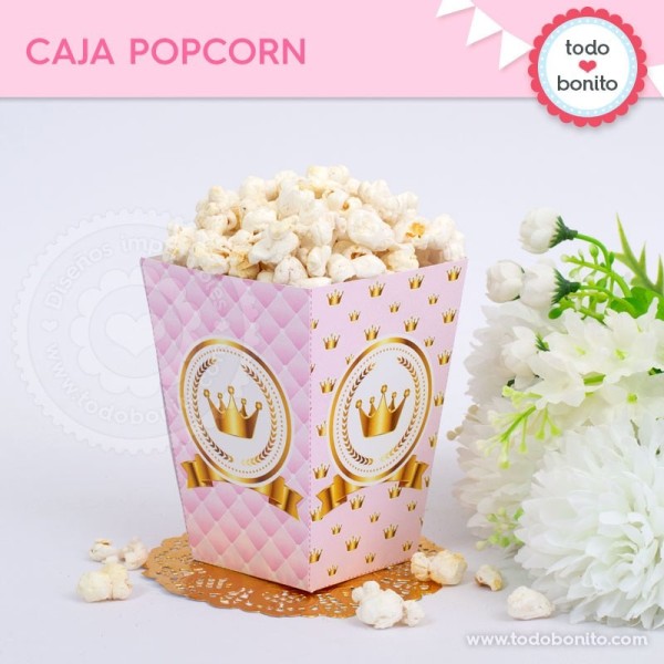 Barbie glitter: caja popcorn