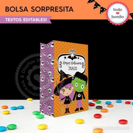 Halloween 01: bolsa sorpresita para imprimir