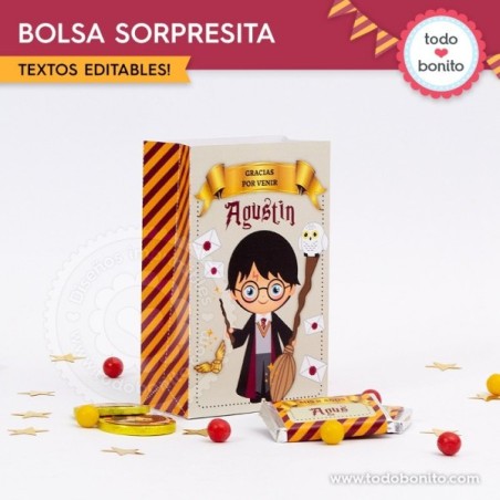 Harry Potter: bolsas sorpresita para imprimir