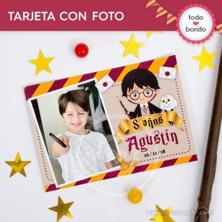 Harry Potter: tarjeta con foto