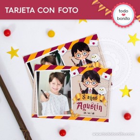 Harry Potter: tarjeta con foto