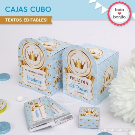 Coronita celeste: cajita cubo