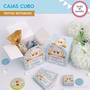 Coronita celeste: cajita cubo