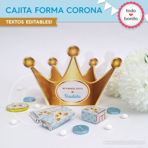 Coronita celeste: cajita con forma