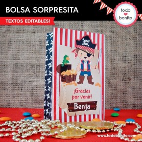 Piratas: bolsa sorpresita para imprimir