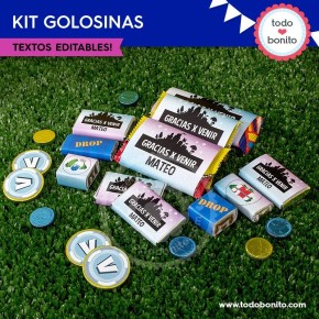 Fortnite: kit etiquetas de golosinas