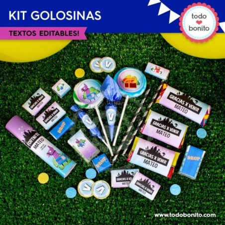 Fortnite: kit etiquetas de golosinas