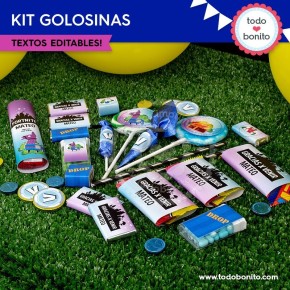 Fortnite: kit etiquetas de golosinas