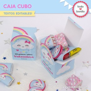 Lluvia de amor: cajitas cubo