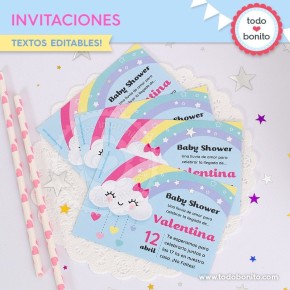 Lluvia de amor: tarjeta invitación