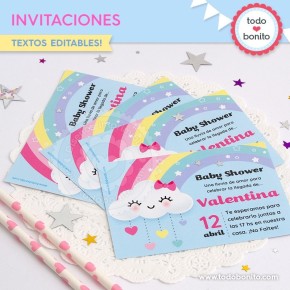 Lluvia de amor: tarjeta invitación