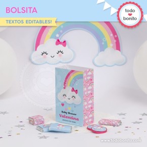 Lluvia de amor: bolsa sorpresita para imprimir