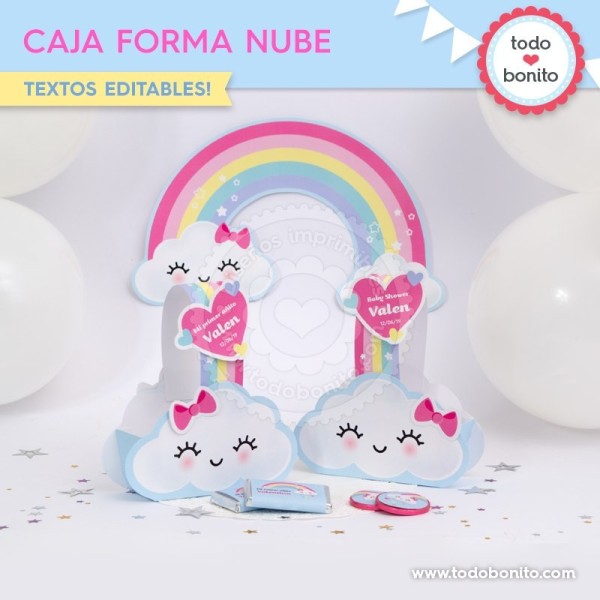 Lluvia de amor: cajita con forma