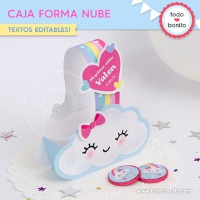 Lluvia de amor: cajita con forma