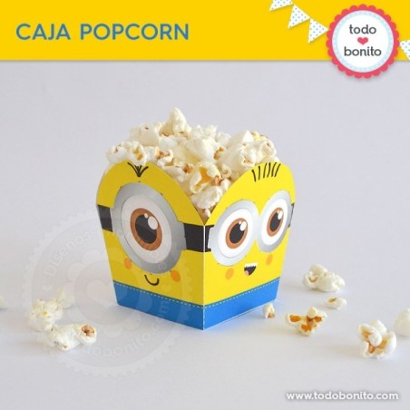 Minions: cajita popcorn