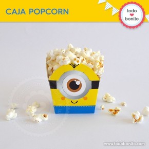 Minions: cajita popcorn