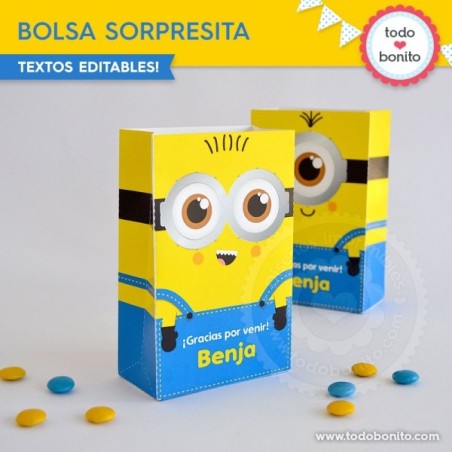 Minions: bolsa sorpresita...