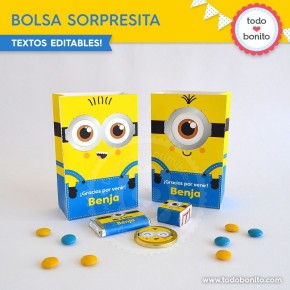 Minions: bolsa sorpresita...