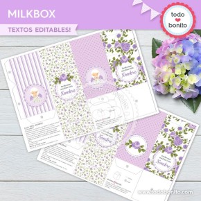 Shabby Chic Lila: cajitas milkbox