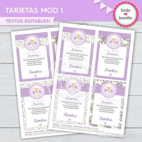 Shabby Chic Lila: estampita...