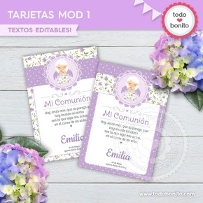 Shabby Chic Lila: estampita...