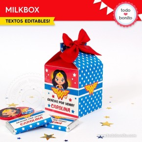 Mujer Maravilla: cajita milkbox