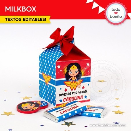 Mujer Maravilla: cajita milkbox