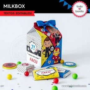 Avengers: cajita milkbox