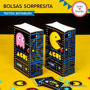 Pacman: bolsa sorpresita para imprimir