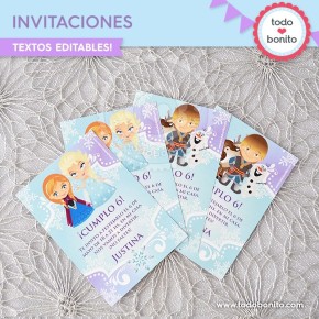 Invitación Cumpleaños Olaf - Diseños Personalizados