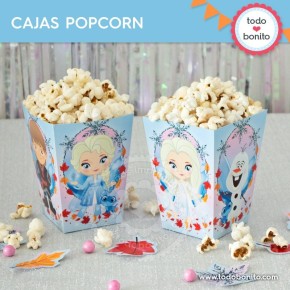 Frozen 2: caja popcorn para imprimir