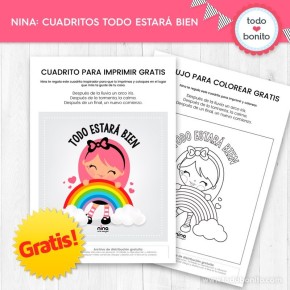 *GRATIS * Nina: cuadrito "Todo estará bien"