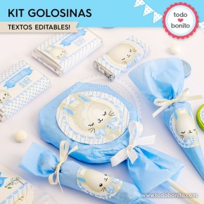 Conejito: kit etiquetas de golosinas