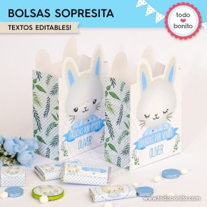 Conejito: bolsas sorpresita para imprimir