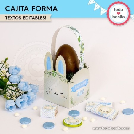 Conejito: cajita con forma