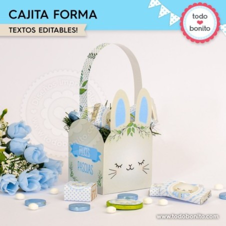 Conejito: cajita con forma