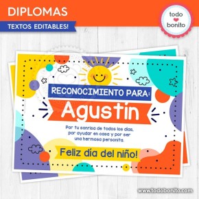 Infantil: diplomas para imprimir